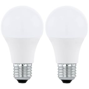 SADA 2xLED RGBW Stmievateľná žiarovka A60 E27/9W/230V 2700-6500K + DO - Eglo 11587