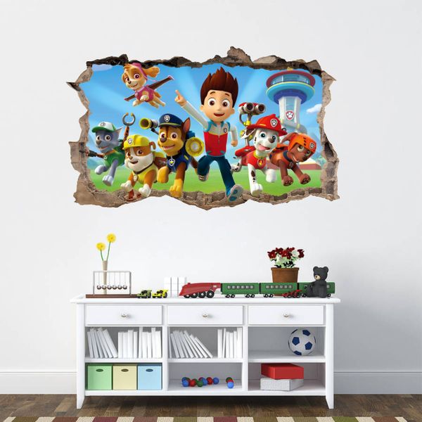 DomTextilu Dekoračná nálepka na stenu Paw Patrol XL 115x75cm