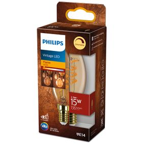 Philips 8719514315976 LED žiarovka classic E14 2,5W/15W 136lm 1800K B35 GOLD stmievateľná