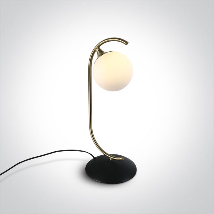 Interierové rustikálne svietidlo ONE LIGHT stolová lampa  61116/BBS