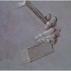 Obrazy Dürer - A hand holding a book zs10203