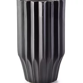 Keramická váza YVONNE 24,5 cm čierna