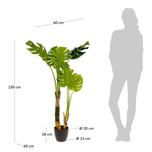 Umelá monstera (výška 130 cm) – Kave Home