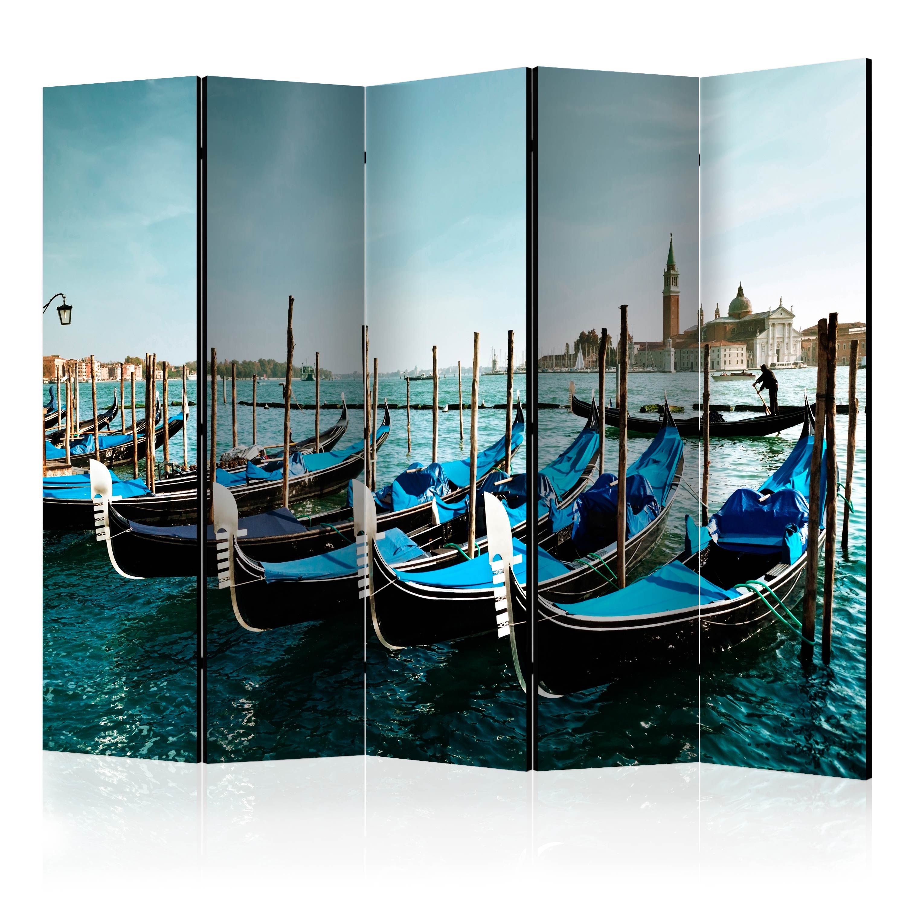 Artgeist Paraván - Gondolas on the Grand Canal, Venice [Room Dividers]