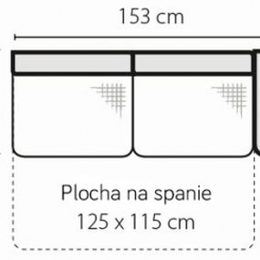 Stagra Rohová sedacia súprava Amigo na vyskladanie Amigo: 2FBP s plochou na spanie