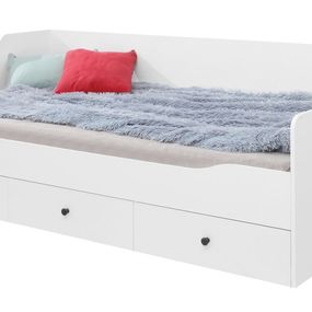 Detská posteľ bjorn 90x200cm s úložným priestorom, škandinávsky štýl -