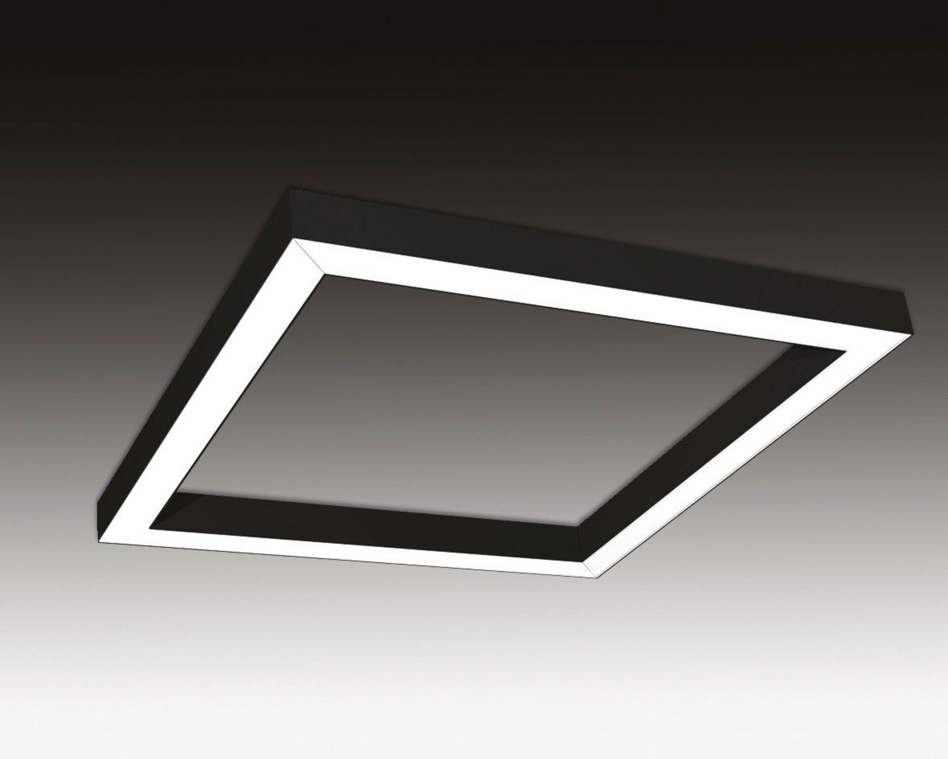 SEC Závěsné LED svítidlo nepřímé osvětlení WEGA-FRAME2-AA-DIM-DALI, 50 W, černá, 886 x 886 x 50 mm, 4000 K, 6540 lm 321-B-004-01-02-SP