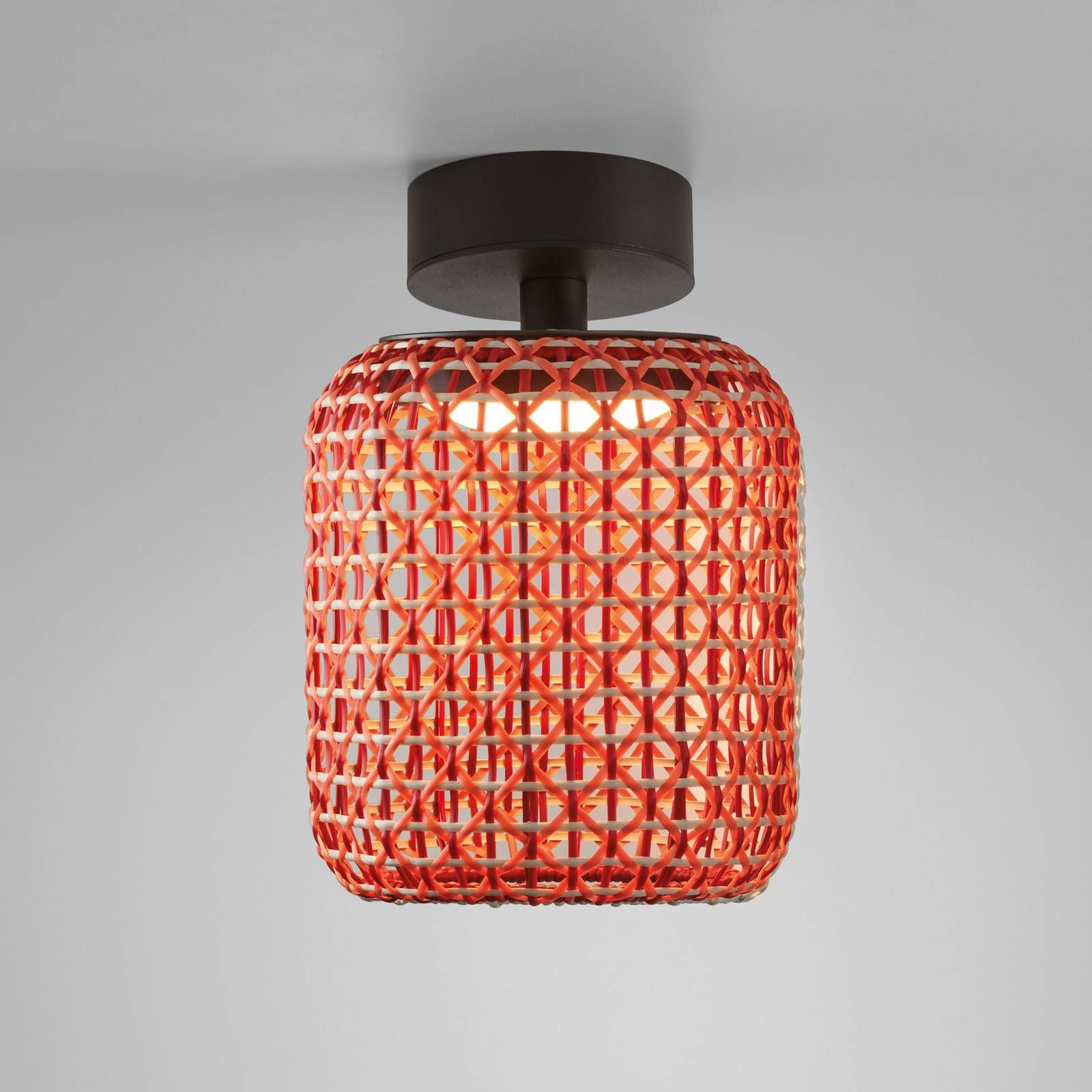 Bover Nans PF/21 vonkajšie LED svetlo, červená, ušľachtilá oceľ, hliník, syntetické vlákno, polykarbonát, 9.5W, K: 31.7cm