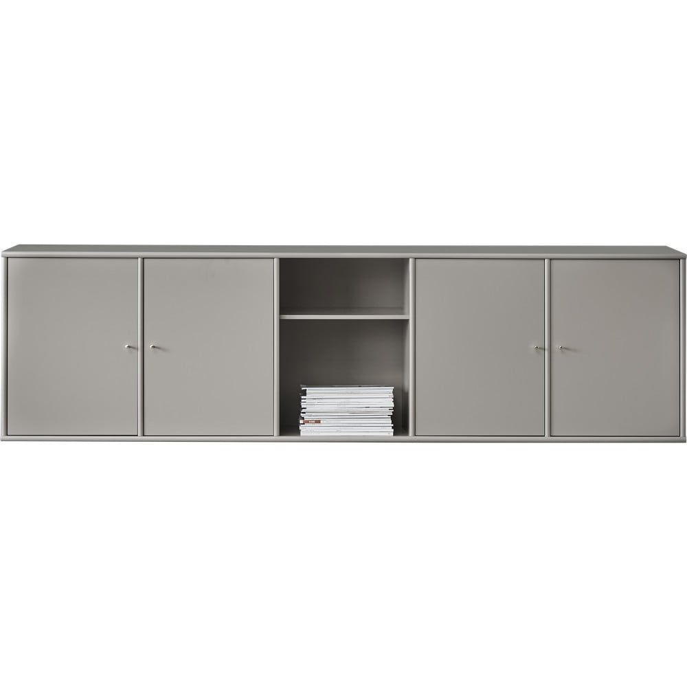 Sivá nízka komoda 220x61 cm Mistral - Hammel Furniture