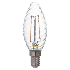 Sylvania Sviečková LED E14 ToLEDo 2, 5 W 827 číra, točená, E14, 2.5W, Energialuokka: F, P: 9.7 cm