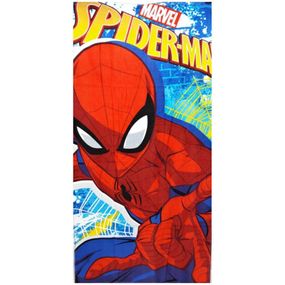 Setino · Bavlnená plážová osuška Spiderman - licencia MARVEL - 100% bavlna - 70 x 140 cm