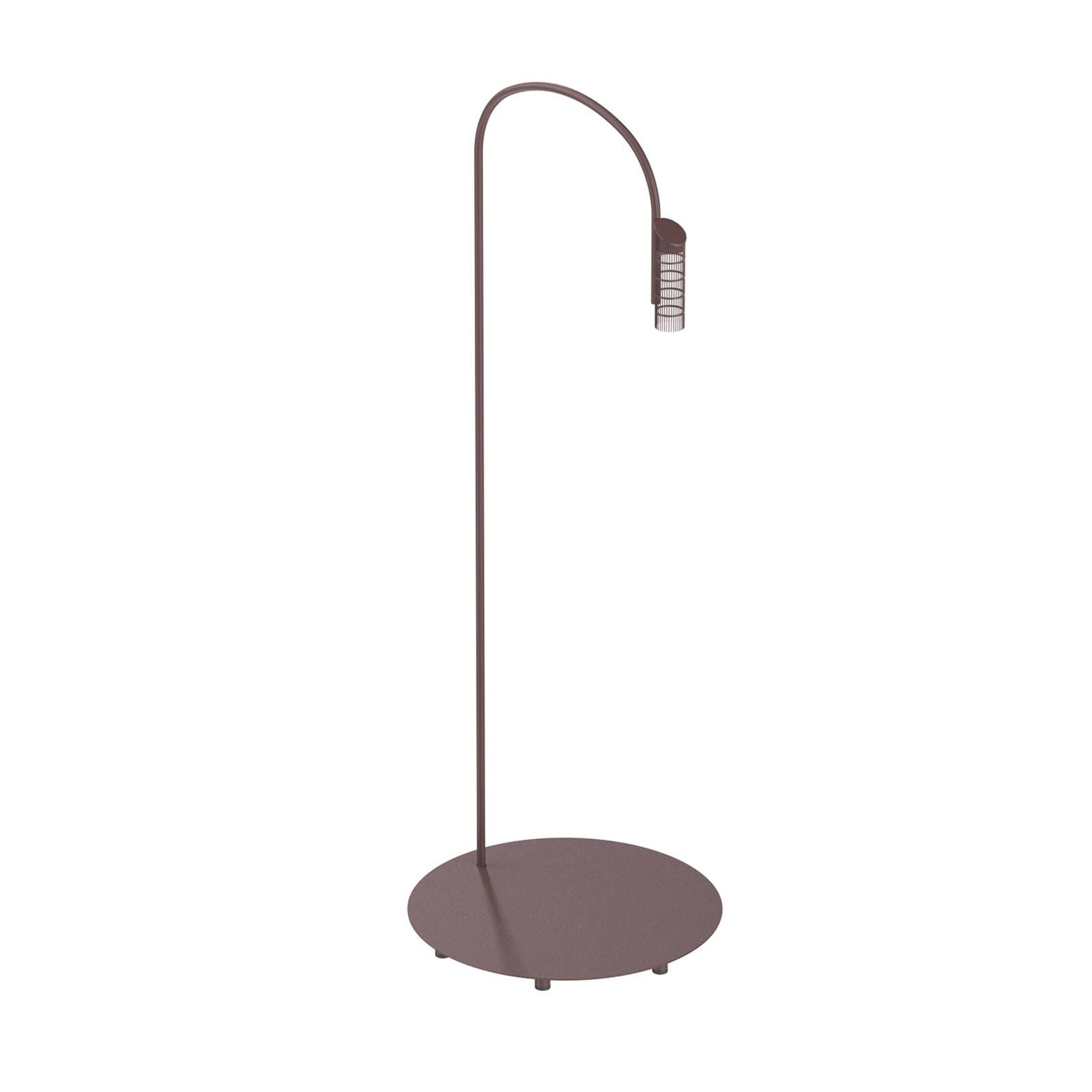 FLOS Caule Floor 3 Nest stojaca lampa 2 700K hnedá, ušľachtilá oceľ, hliník, metakrylát, 10W, K: 140cm