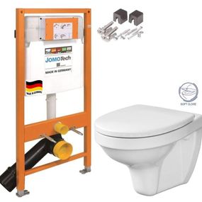 JOMOTech modul pre závesné WC bez sedátka + WC CERSANIT DELFI + SOFT SEDADLO 174-91100700-00 DE2
