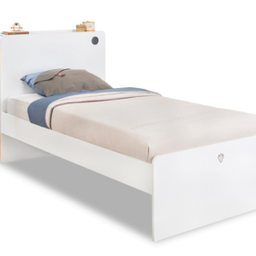 ČILEK - Študentská posteľ WHITE 100x200 cm vrátane matraca