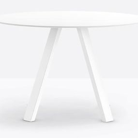 PEDRALI - Stôl ARKI 5/2 - okrúhla stolová doska s kovovou podnožou
