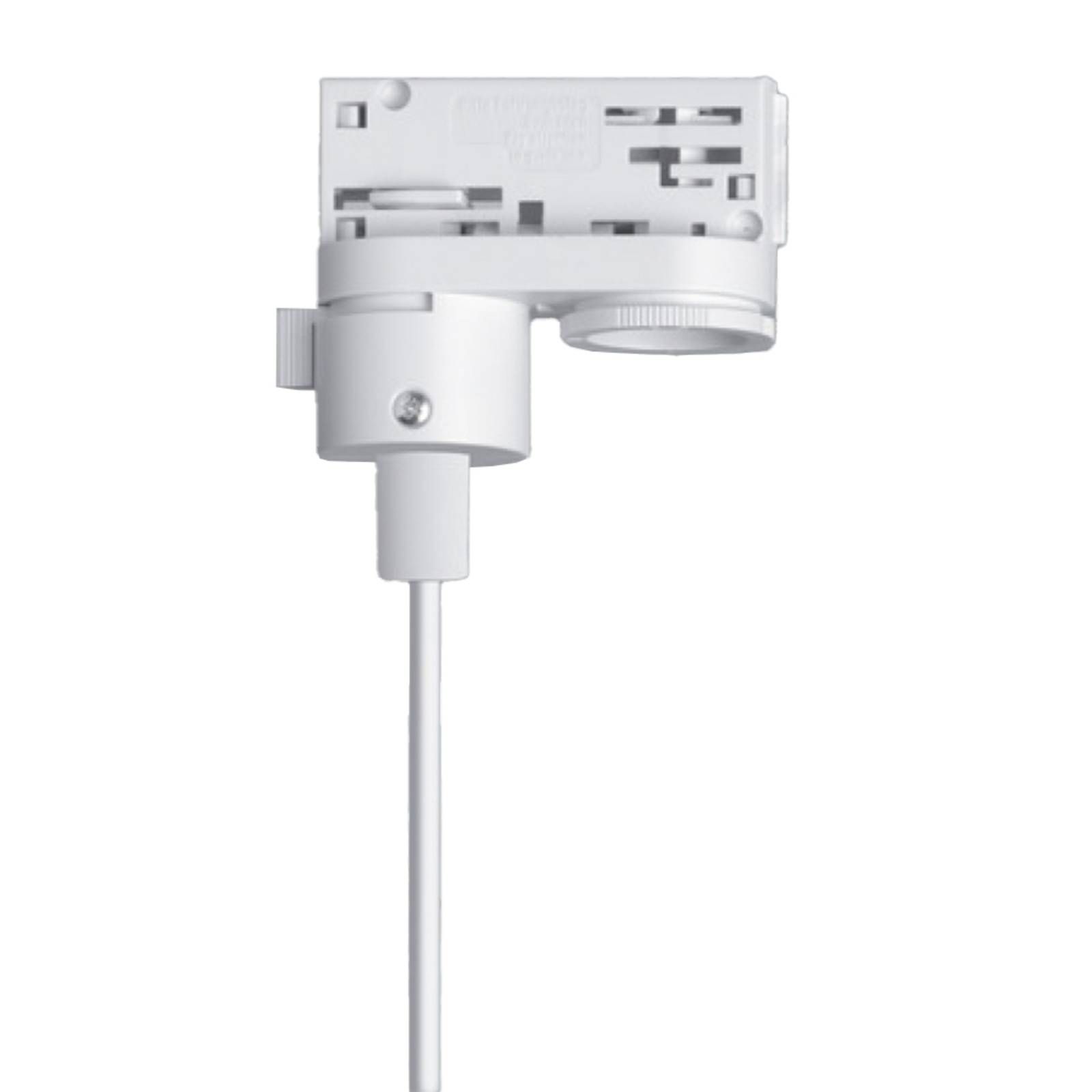 ERCO 3-fázový adaptér pre závesnú lampu, biela, plast