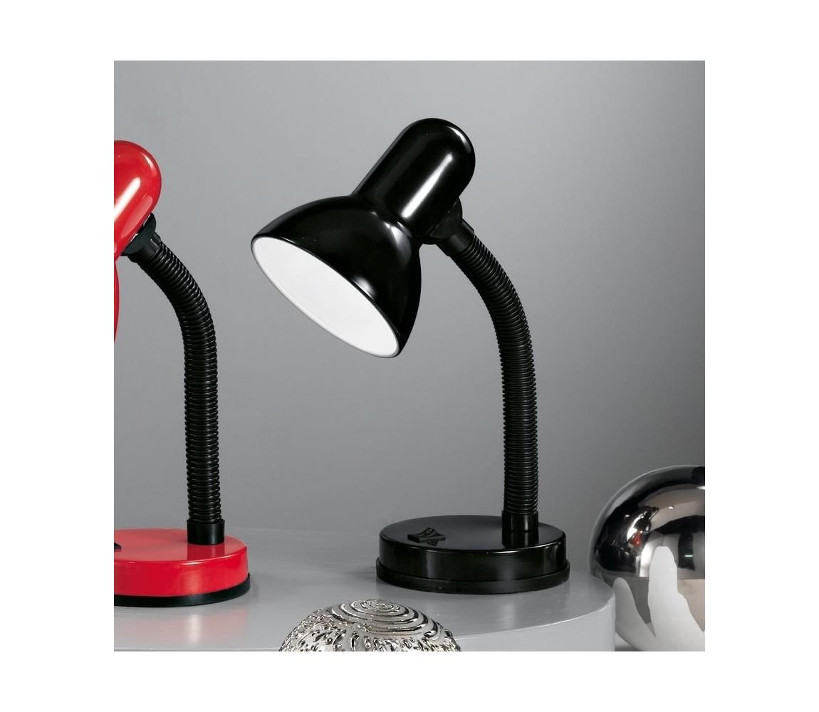 EGLO 9228 - Stolná lampa BASIC 1xE27/40W čierna