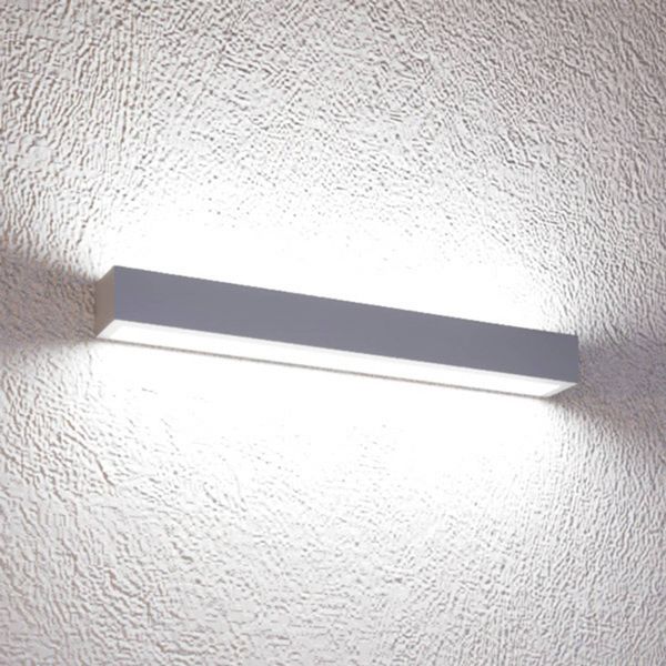 Euluna Nástenné LED svetlo Mera, šírka 40 cm hliník 3000K, Chodba, oceľ, plast, 9.2W, L: 40 cm, K: 4.5cm