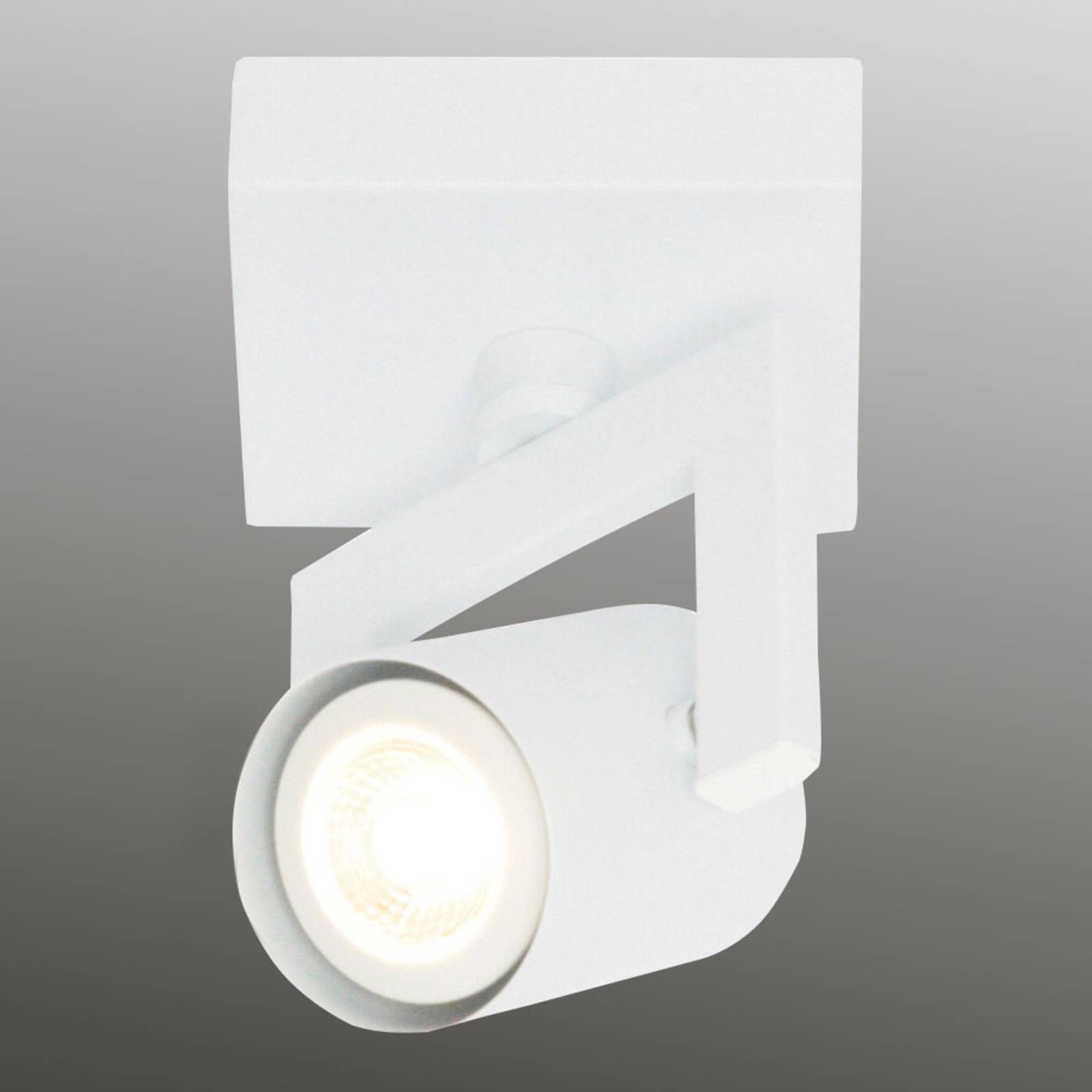 Freelight Biele stropné svietidlo ValvoLED, 1-plameňové, Obývacia izba / jedáleň, kov, GU10, 5W, P: 11 cm, L: 11 cm