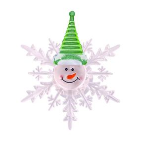 TORO Vianočná okenní LED vločka TORO 10cm snehuliak