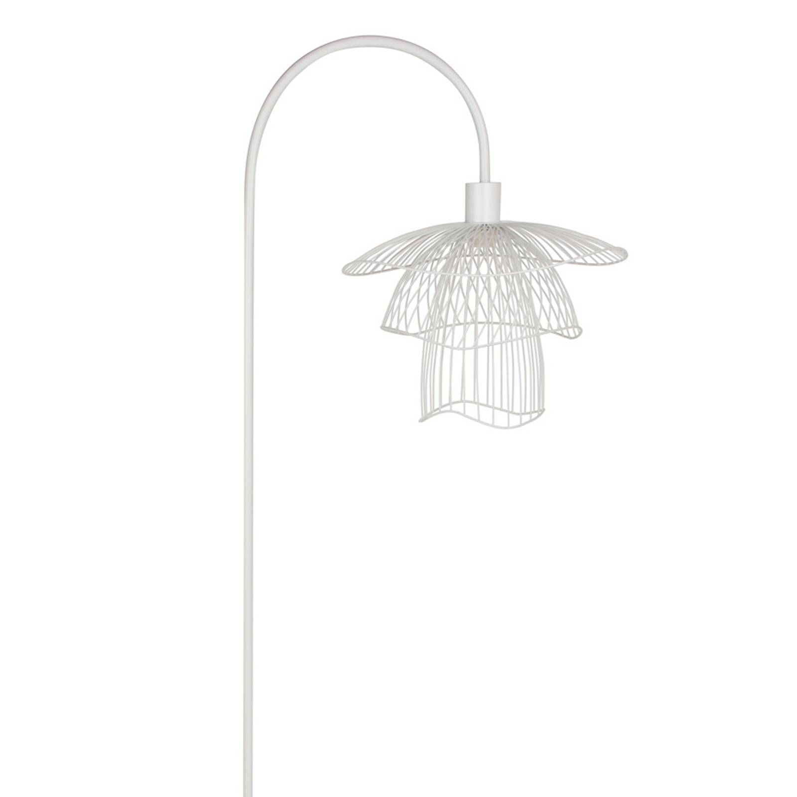 Forestier Papillon XS stojaca lampa, biela, Obývacia izba / jedáleň, kov, E14, 40W, L: 30 cm, K: 150cm