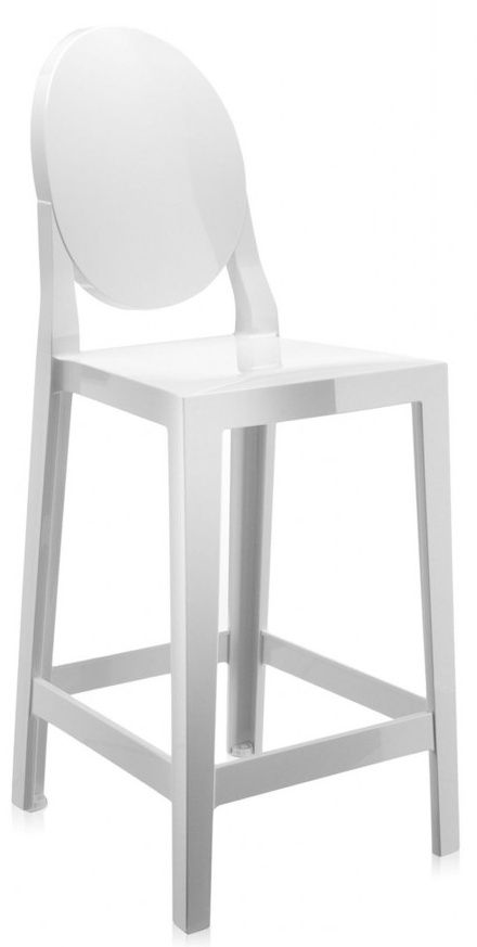 Kartell - Barová stolička One More vysoká, biela