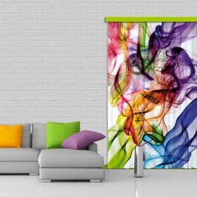 FCP L 6514 AG Design textilný foto záves obrazový Colored Smoke - Farebný dym FCPL 6514, veľkosť 140 x 245 cm