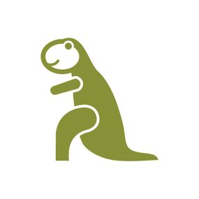 Pieris design Dinosaurus Tyrannosaurus Rex - nálepka na stenu zlatá