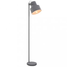 Stojaca lampa kov Dekorhome Sivá