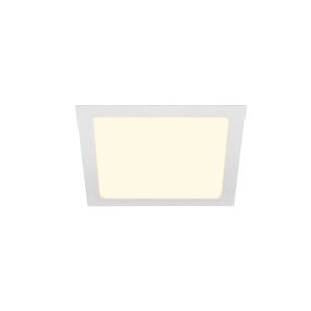 Stropné svietidlo SLV SENSER 24 Indoor, stropné LED svietidlo, hranaté, bílé, 3000K 1003013