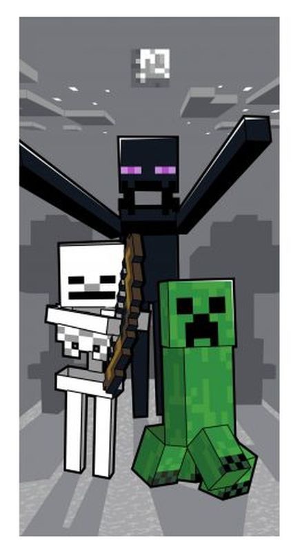 Faro Detská osuška MINECRAFT šedá