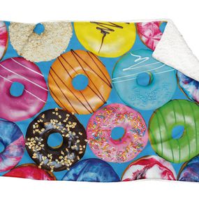 Deka Donuts (Rozmer: 200 x 140 cm, Podšitie baránkom: ÁNO)