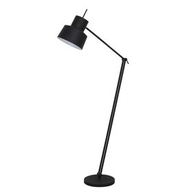 Čierna stojacia lampa (výška 120 cm) Wesly - Light & Living