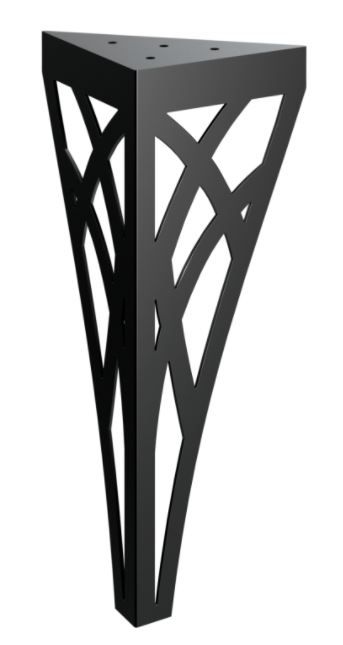 RMP Stolová noha Thanatos 40 cm čierna NOHA009/40