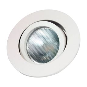 MEGATRON Zapustený LED prstenec Decoclic GU10/GU5.3 biely, Obývacia izba / jedáleň, hliník, GU10, 50W, K: 2.6cm