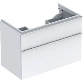 Geberit iCon - Spodná skrinka pod umývadlo, 890x620x477 mm, biela lesklá 840390000