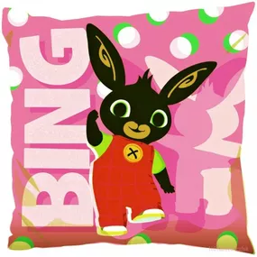 Setino · Oboustranný polštář Zajíček Bing - 40 x 40 cm