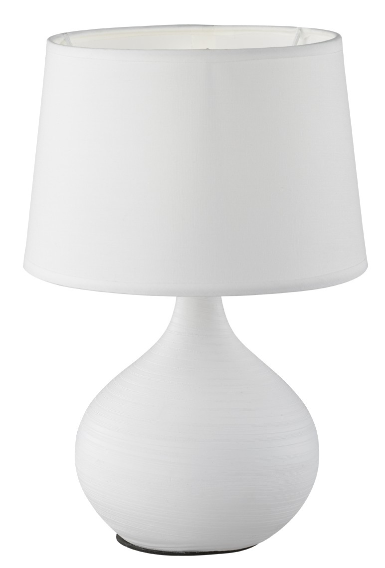 Stolná lampa Martin 29 cm, biela