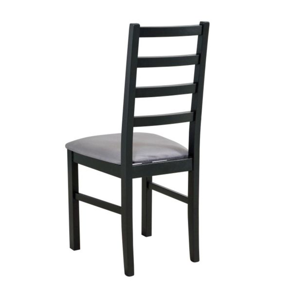 Sconto Jedálenská stolička NILA 8 sivá/čierna