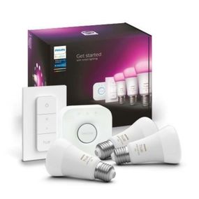 PHILIPS HUE Hue Bluetooth LED White and Color Ambiance set 3ks žárovek Philips + Hue Bridge můstek + Hue Switch 8719514291355 E27 A60 9W 1100lm 2000-6500K RGB stmívatelné