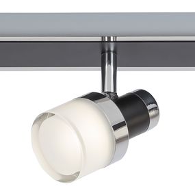 Rabalux 5023 Harold kúpeľňové nástenné LED svietidlo 430mm 15W/1200lm 4000K IP44 chróm/čierna/opálové sklo