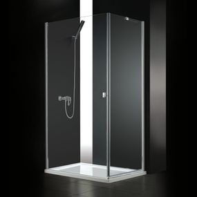 Aquatek - GLASS R10 obdĺžnikový sprchový kút 100 x 80, číre sklo