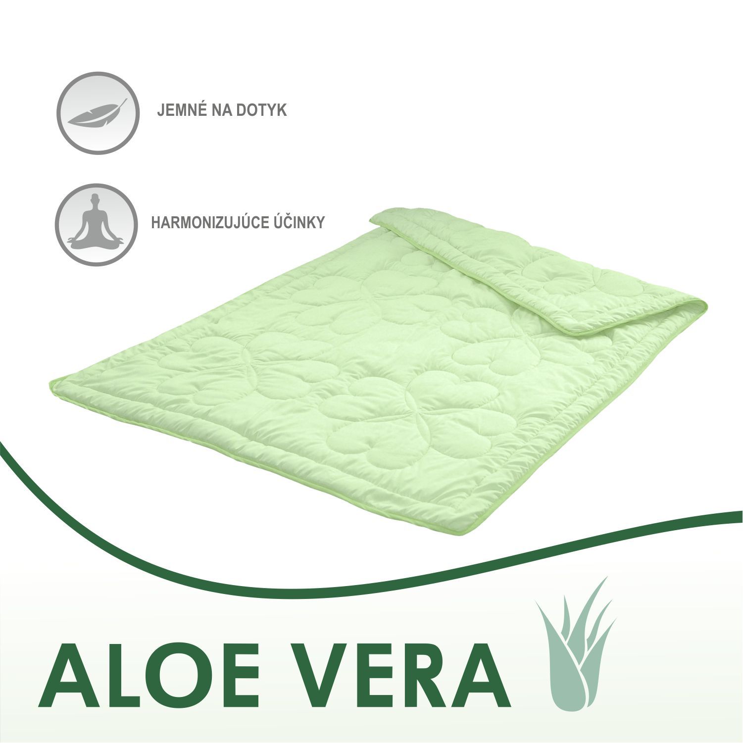 Paplón na francúzske dvojlôžko Aloe Vera |210x240| 1400g