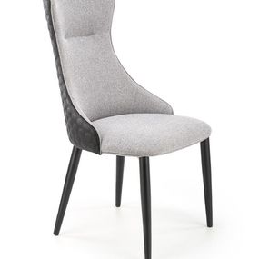 Halmar K434 stolička svetlo šedá/čierna