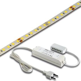 Hera LED pásik Basic-Tape S, IP54, 2 700K, dĺžka 300 cm, Obývacia izba / jedáleň, plast, 25.9W, Energialuokka: F, P: 300 cm, L: 0.8 cm, K: 0.6cm