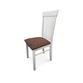 Jedálenská stolička Suhu biela + hnedá