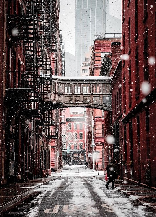 Zimowy Brooklyn - fototapeta FM4401