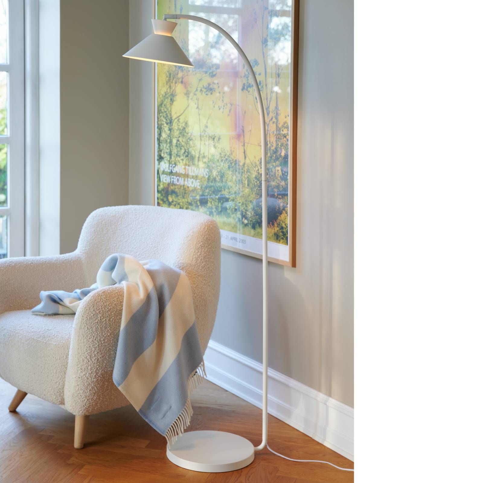 Nordlux Stojacia lampa s otočnou hlavou, biela, Obývacia izba / jedáleň, kov, E27, 40W, L: 30 cm, K: 150cm
