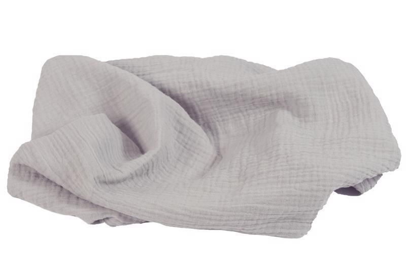 BABYMATEX Prikrývka bavlnená Muslin svetlo šedá 120x80 cm TB0371-42