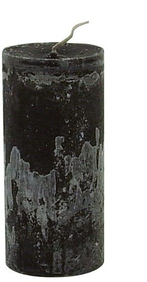 Sviečka LARS Black, Ø7xV15 cm